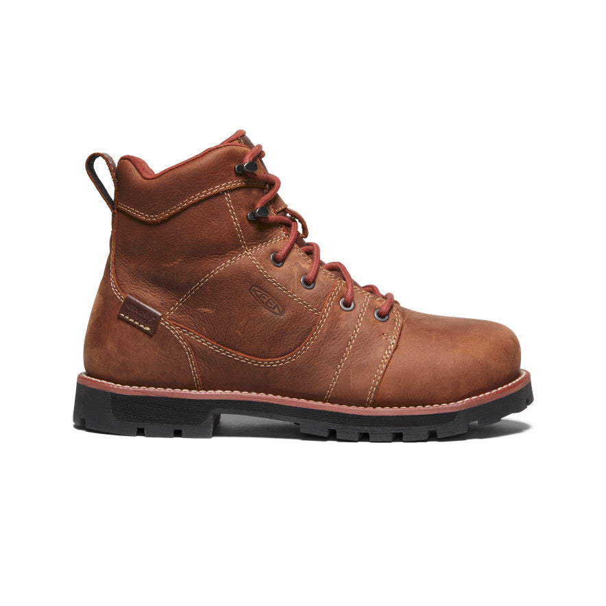 Women's Seattle 6" Waterproof Boot (Aluminum Toe) Gingerbread/Black - Keen