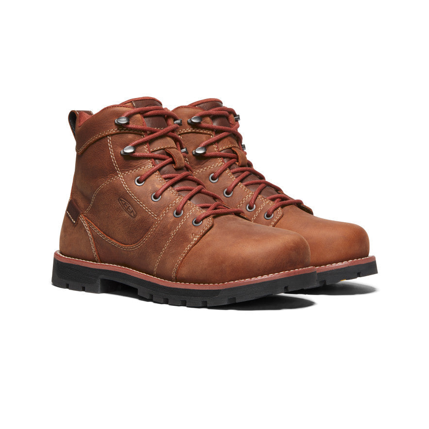 Women's Seattle 6" Waterproof Boot (Aluminum Toe) Gingerbread/Black - Keen