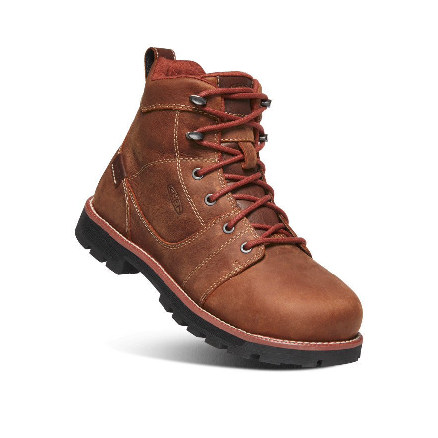 Women's Seattle 6" Waterproof Boot (Aluminum Toe) Gingerbread/Black - Keen