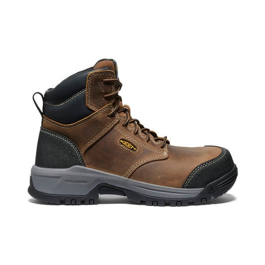 Women's Evanston 6" ESD Boot (Carbon Toe) Bison/Black - Keen