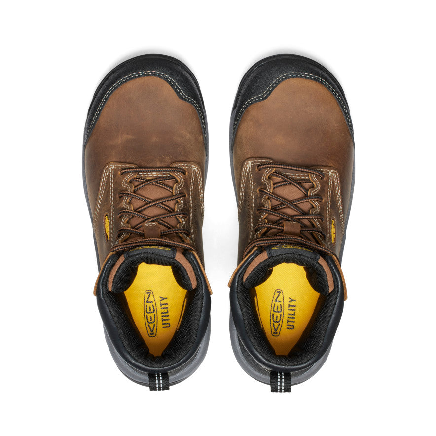 Women's Evanston 6" ESD Boot (Carbon Toe) Bison/Black - Keen
