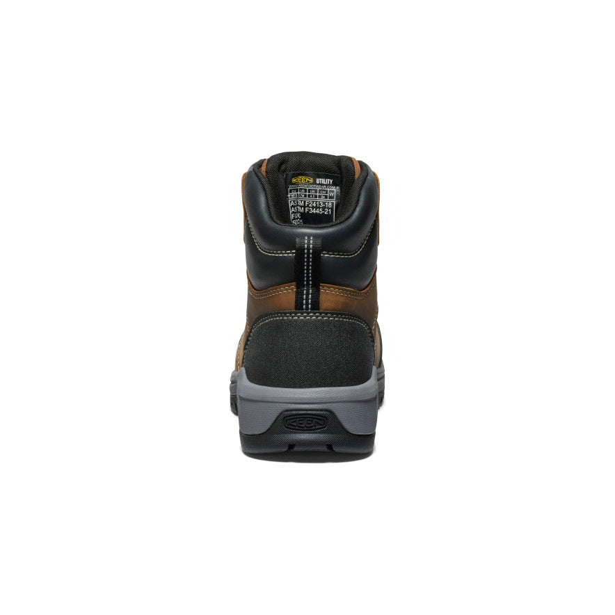Women's Evanston 6" ESD Boot (Carbon Toe) Bison/Black - Keen