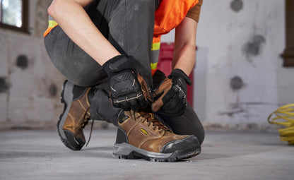 Women's Evanston 6" ESD Boot (Carbon Toe) Bison/Black - Keen