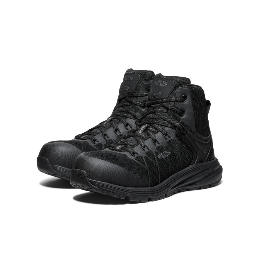 Women's Vista Energy Mid ESD (Carbon Toe) Black/Black - Keen