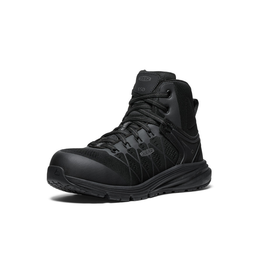 Women's Vista Energy Mid ESD (Carbon Toe) Black/Black - Keen