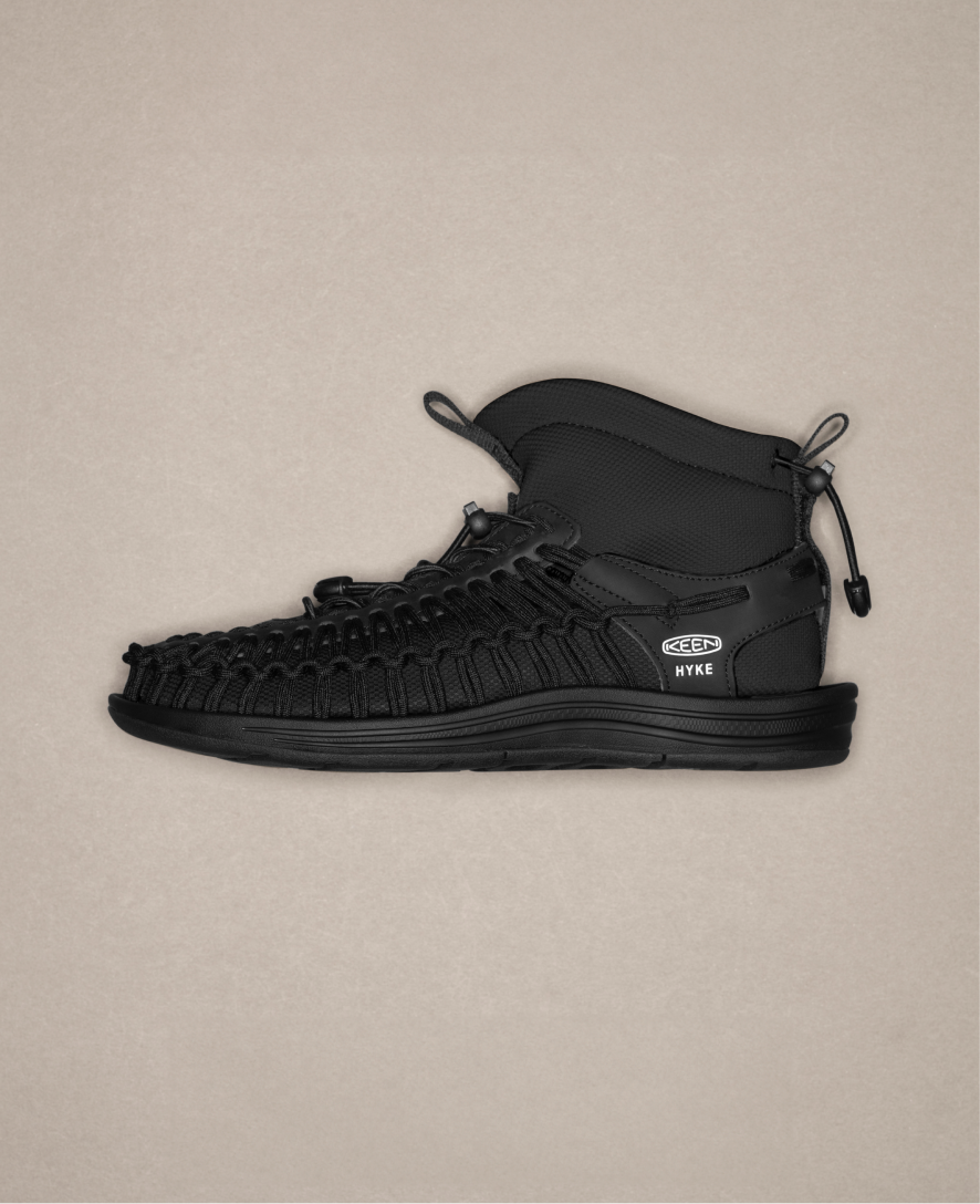 Women's UNEEK High Top x HYKE HYKE Black - Keen