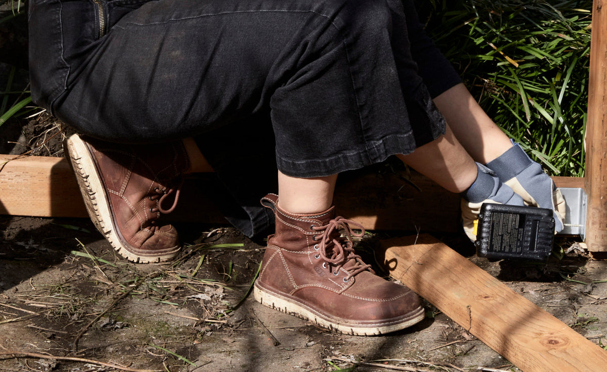 Women's San Jose 6" Boot (Soft Toe) Gingerbread/Off White - Keen