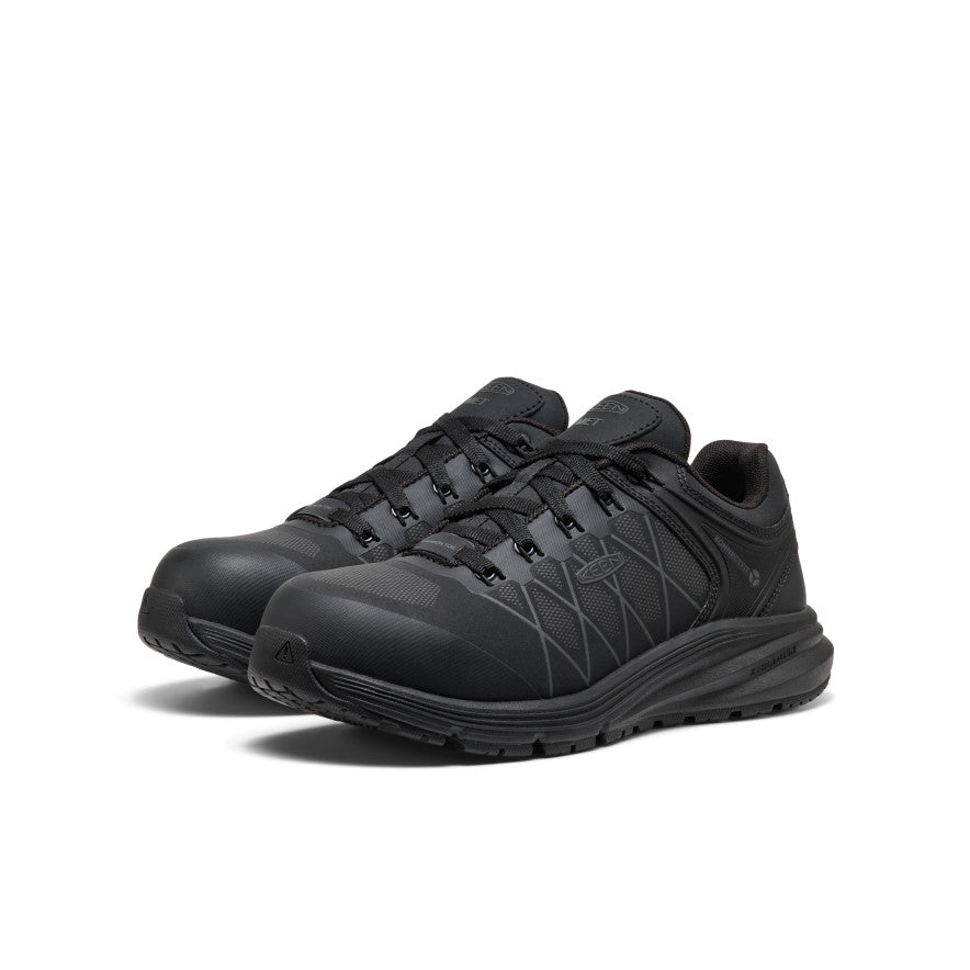Women's Vista Energy XT Work Sneaker INT MET (Carbon Toe) Black/Magnet - Keen
