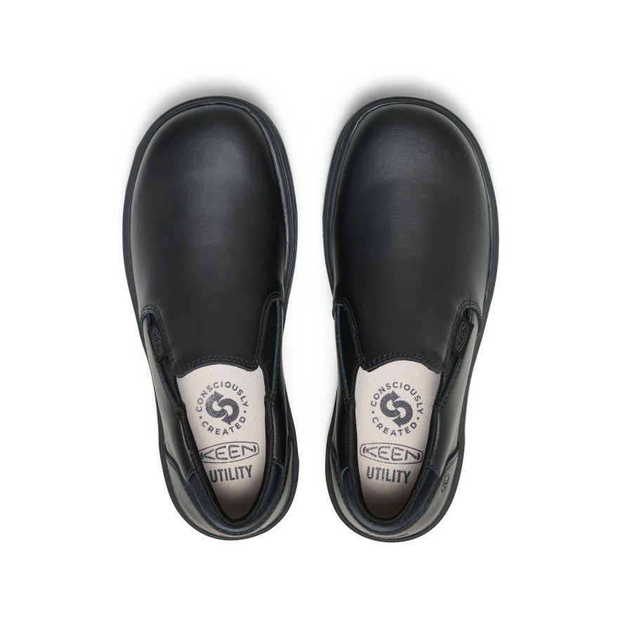 Women's Kenton Shift WTX Work Shoe (Soft Toe) Black/Black - Keen