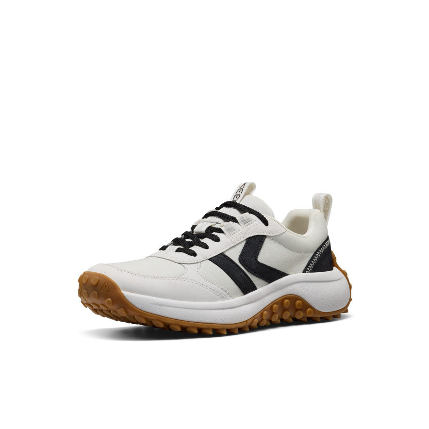Women's KS86 Leather Sneaker Star White/Black - Keen
