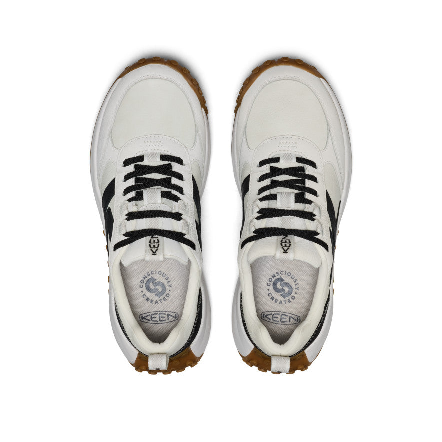 Women's KS86 Leather Sneaker Star White/Black - Keen