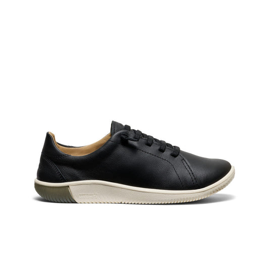 Women's KNX Leather Sneaker Black/Star White - Keen