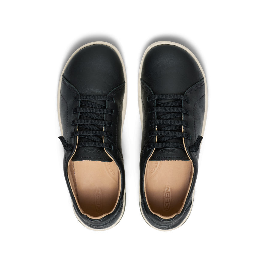 Women's KNX Leather Sneaker Black/Star White - Keen