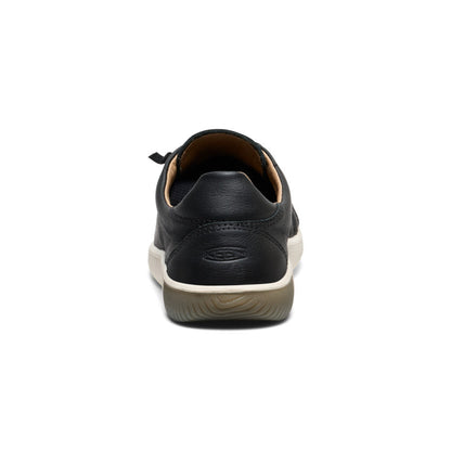 Women's KNX Leather Sneaker Black/Star White - Keen