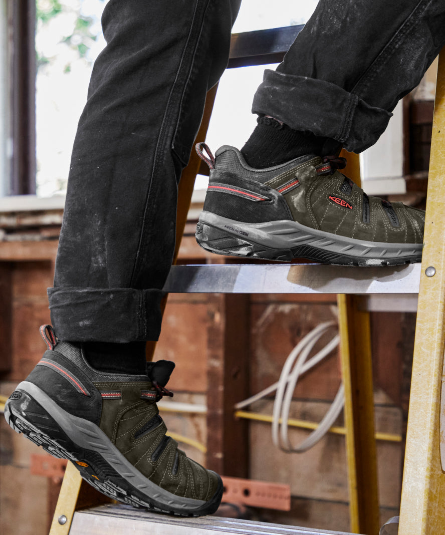 Women's Flint II (Steel Toe) Magnet/Rose - Keen