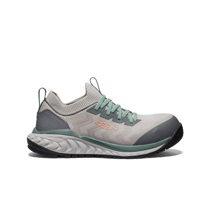Women's Arvada Shift Work Sneaker (Carbon Toe) Steel Grey/Granite Green - Keen