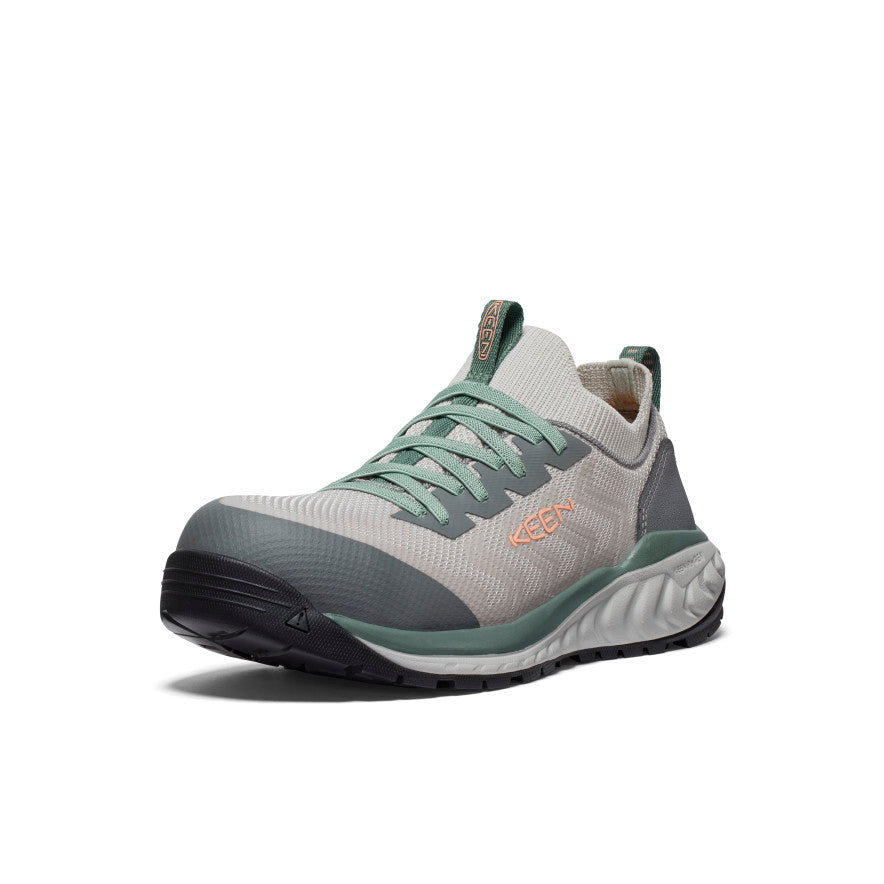 Women's Arvada Shift Work Sneaker (Carbon Toe) Steel Grey/Granite Green - Keen