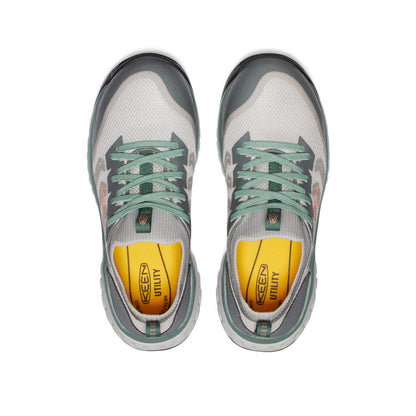 Women's Arvada Shift Work Sneaker (Carbon Toe) Steel Grey/Granite Green - Keen