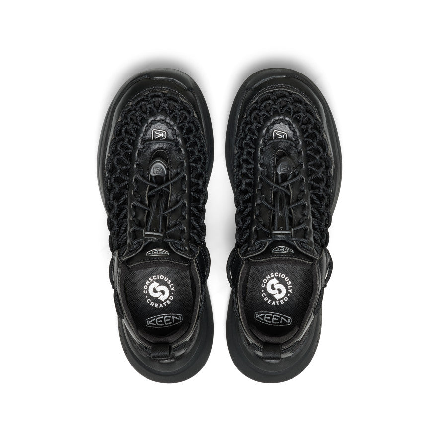 Women's UNEEK WK SNIDEL Sneaker Black/Silver - Keen