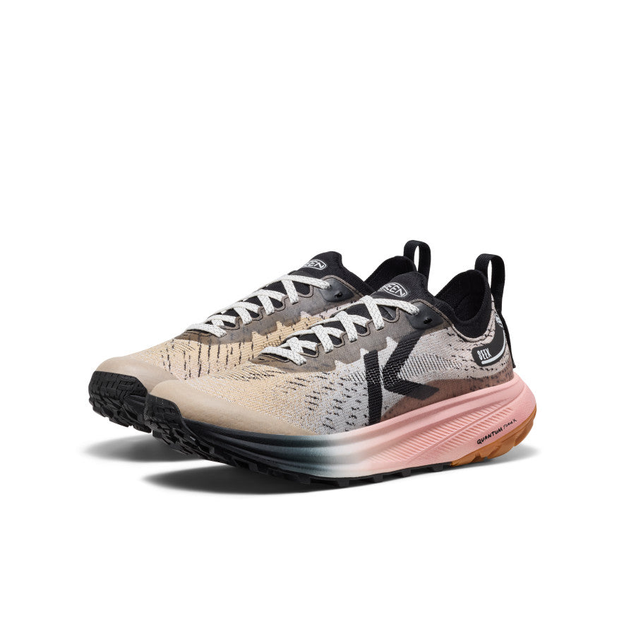 Women's Seek Trail Running Shoe Black/Sunset Sand - Keen