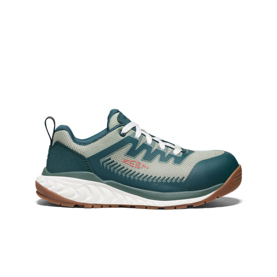 Women's Arvada Work Sneaker (Carbon Toe) Sea Moss/Desert Sage - Keen