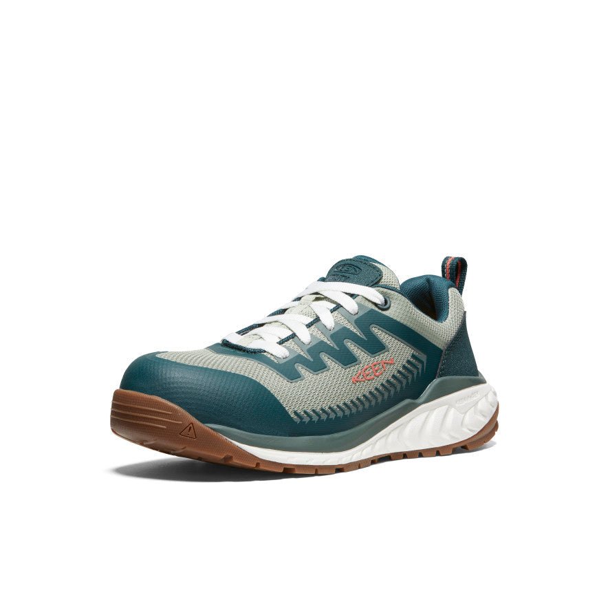 Women's Arvada Work Sneaker (Carbon Toe) Sea Moss/Desert Sage - Keen