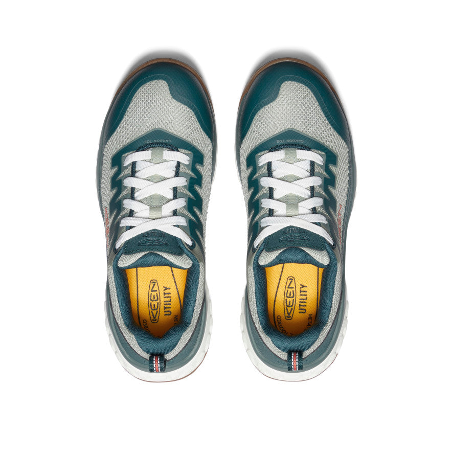 Women's Arvada Work Sneaker (Carbon Toe) Sea Moss/Desert Sage - Keen