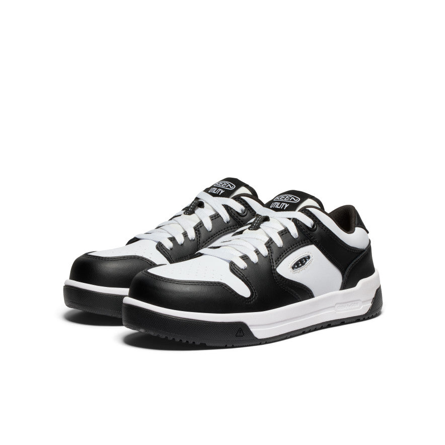 Women's Overton Work Shoe (Carbon Toe) Star White/Black - Keen