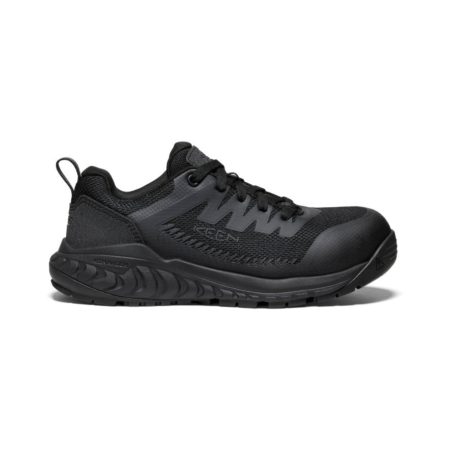 Women's Arvada ESD Work Sneaker (Carbon Toe) Black/Black - Keen