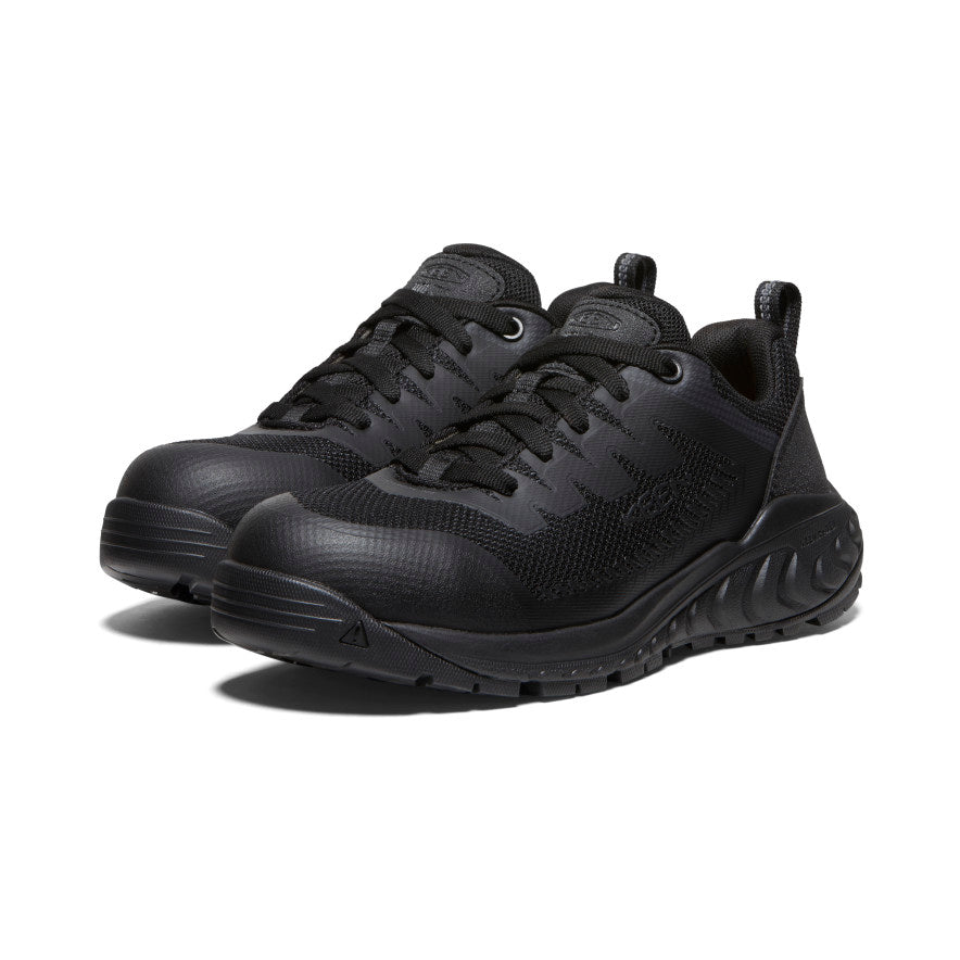 Women's Arvada ESD Work Sneaker (Carbon Toe) Black/Black - Keen