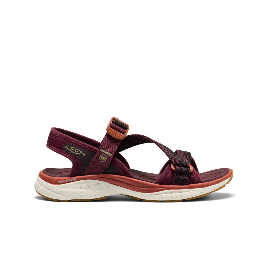 Women's Leiki Open-Toe Sandal Fig/Burnt Brick - Keen