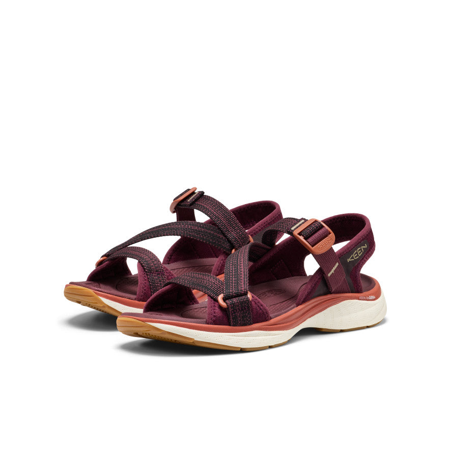 Women's Leiki Open-Toe Sandal Fig/Burnt Brick - Keen