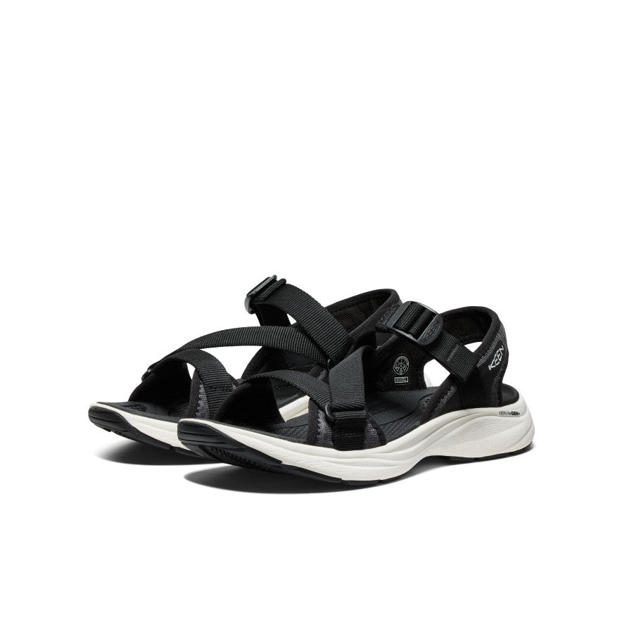 Women's Leiki Open-Toe Sandal Black/Star White - Keen