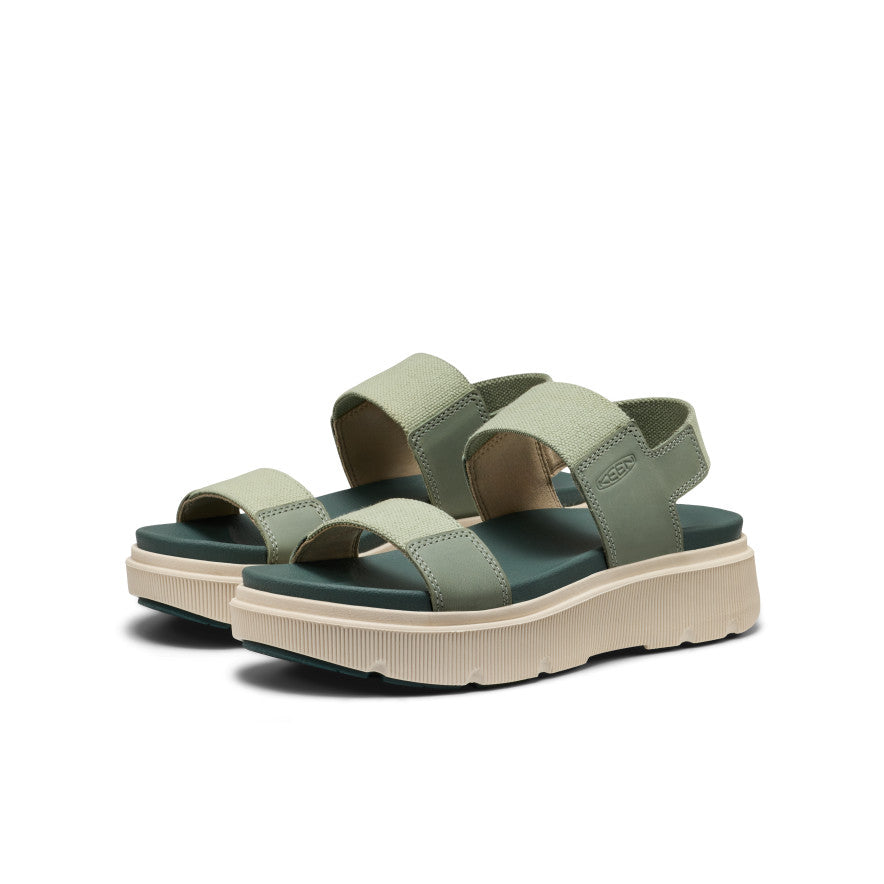 Women's Elle Mila Backstrap Sandal Lily Pad/Dark Forest - Keen