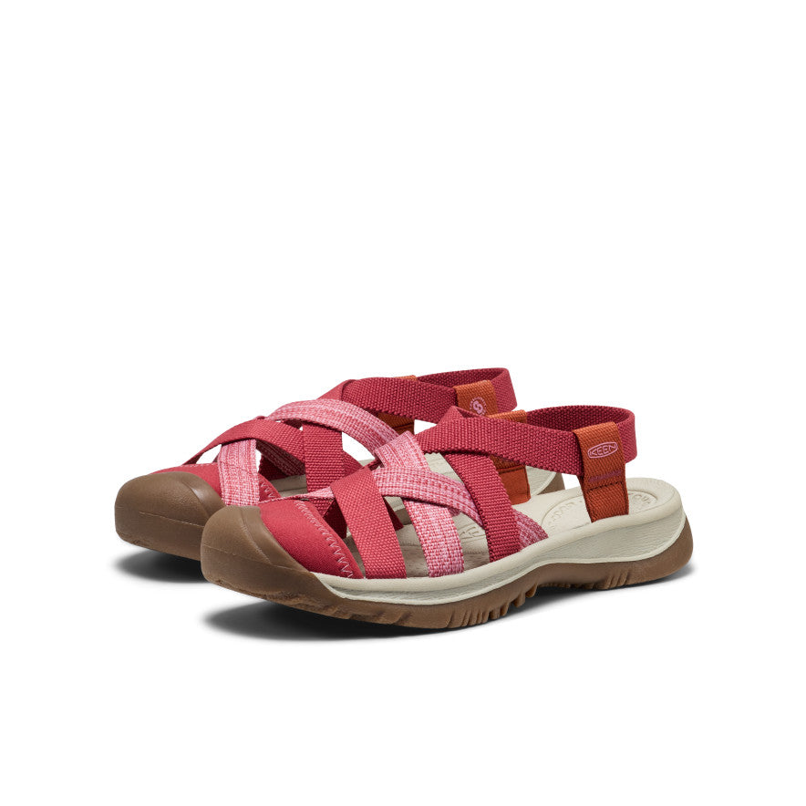 Women's Whisper Lattice Sandal Garnet/Burnt Brick - Keen