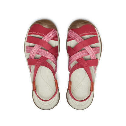 Women's Whisper Lattice Sandal Garnet/Burnt Brick - Keen