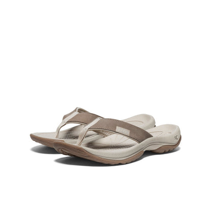 Women's Kona Leather Flip-Flop Brindle/Silver Birch - Keen