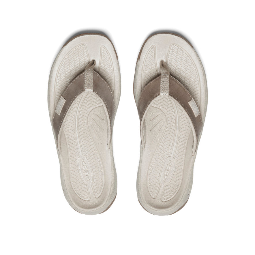 Women's Kona Leather Flip-Flop Brindle/Silver Birch - Keen