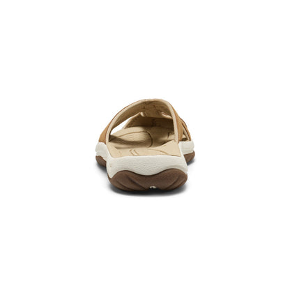 Women's Bali Leather Slide Sandal Chipmunk/Birch - Keen
