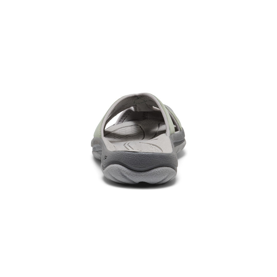 Women's Bali Leather Slide Sandal Lily Pad/Steel Grey - Keen