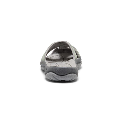 Women's Bali Leather Slide Sandal Lily Pad/Steel Grey - Keen