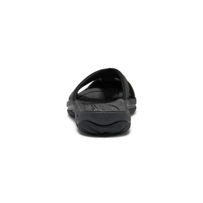 Women's Bali Leather Slide Sandal Black/Black - Keen