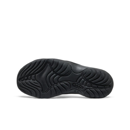 Women's Bali Leather Slide Sandal Black/Black - Keen