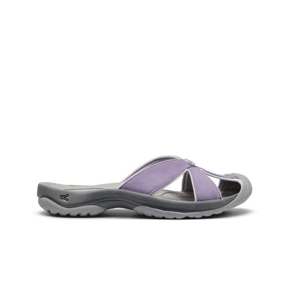 Women's Bali Leather Slide Sandal Purple Haze/Steel Grey - Keen