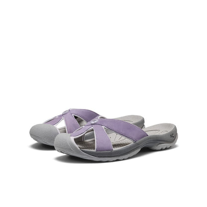 Women's Bali Leather Slide Sandal Purple Haze/Steel Grey - Keen