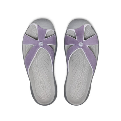Women's Bali Leather Slide Sandal Purple Haze/Steel Grey - Keen