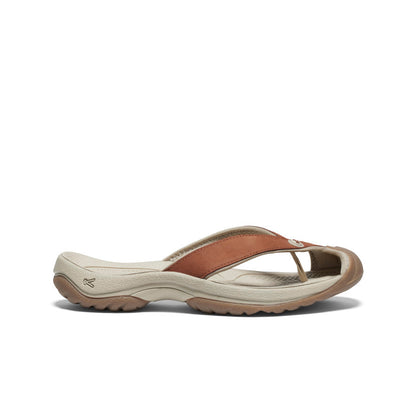 Women's Waimea Leather Flip-Flop Sorrel Horse/Plaza Taupe - Keen