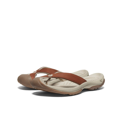 Women's Waimea Leather Flip-Flop Sorrel Horse/Plaza Taupe - Keen