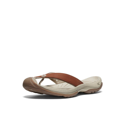 Women's Waimea Leather Flip-Flop Sorrel Horse/Plaza Taupe - Keen