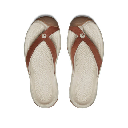 Women's Waimea Leather Flip-Flop Sorrel Horse/Plaza Taupe - Keen